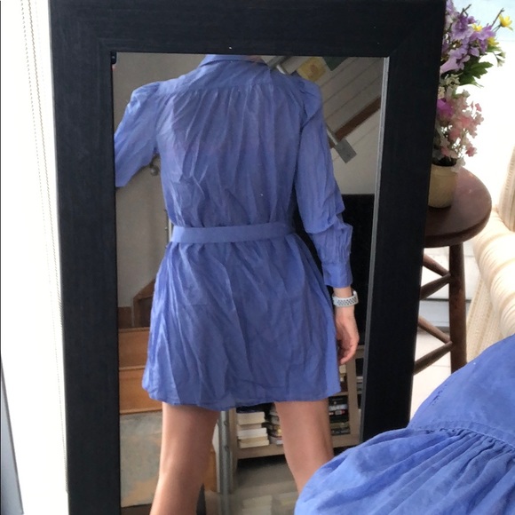 Jack Rogers sz 4 periwinkle shirt dress with slip - Picture 2 of 5